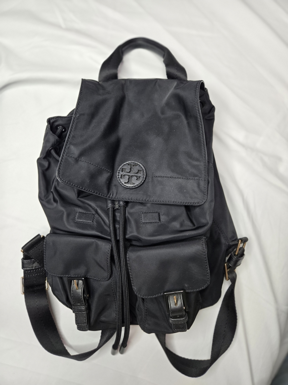 Tory Burch Black Nylon Backpack - Classic Everyday Pack